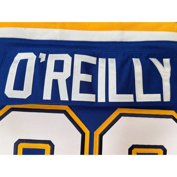 Adidas Hockey Jersey Authentic St. Louis Blues Ryan O'Reilly GT8158 Men Size 52 - Picture 8 of 13